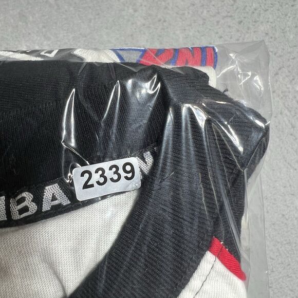 Vintage NBA All Teams T-Shirt Men’s 2XL Black/ White ALLSTARS Double Sided Tee - Picture 12 of 12